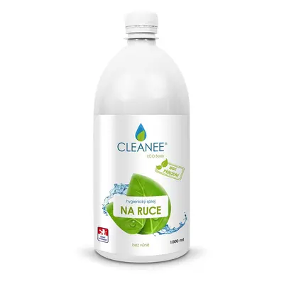 CLEANEE EKO CLEANEE EKO hygienický sprej na ruce - přírodní - náhradní náplň 1 L