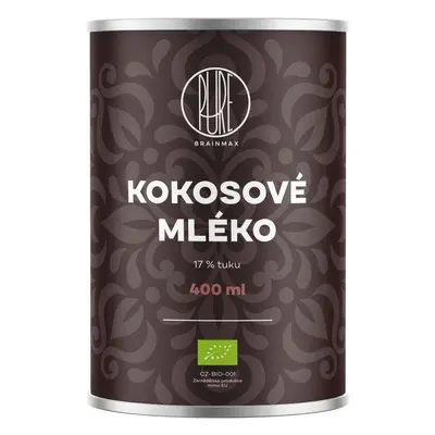 BrainMax BrainMax Pure Kokosové mléko 17% tuku BIO, 400 ml