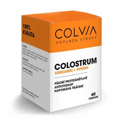 COLVIA COLVIA Colostrum + Kurkumin + Piperin, 60 ks