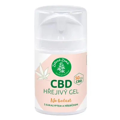 Zelená Země CBD hřejivý gel 50 g