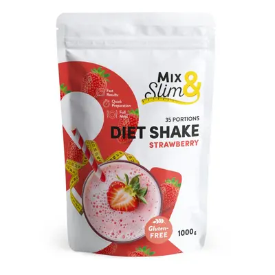 Mix & Slim Proteinový nápoj jahoda 1000 g (35 porcí)