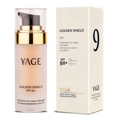 Yage č. 9 ochranný CC krém se zlatem a SPF 50 GOLDEN SHIELD Light Varianta: Plné balení