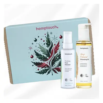 Hemptouch vánoční pleťový set Double Cleanse