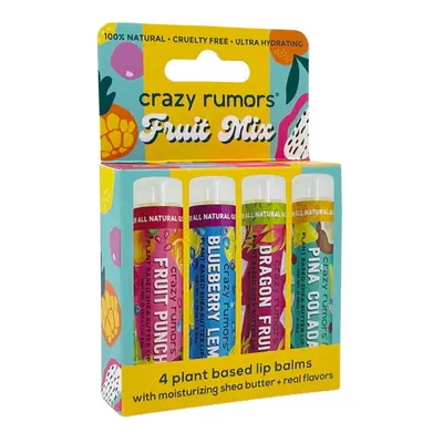 Crazy Rumors set balzámů na rty Fruit Mix