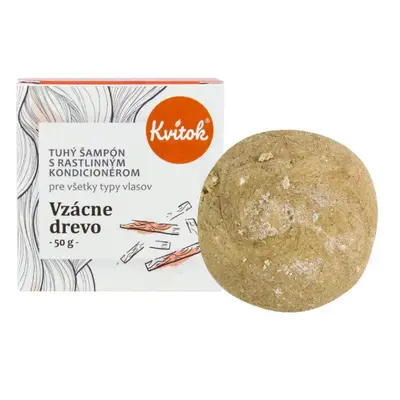 Kvitok tuhý šampon s kondicionérem pro tmavé vlasy Vzácné dřevo Varianta: Velké balení 50 g