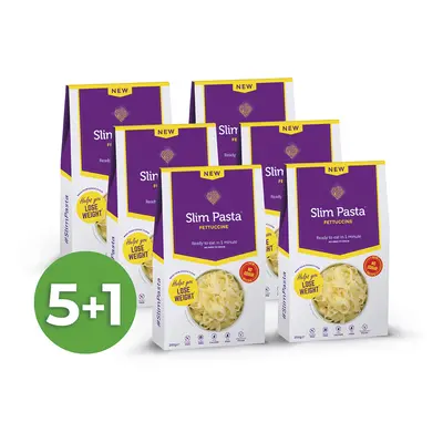 Výhodný balíček konjakových fettuccine Slim Pasta bez nálevu | 5+1 zdarma | 1200 g