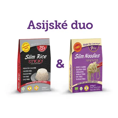 Slim Pasta Výhodný balíček Rýže + Nudle (2 ks) 470 g