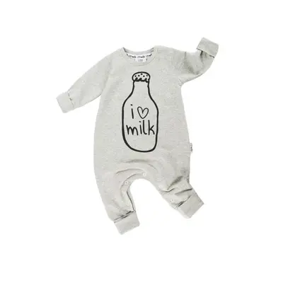 Dětský overal "i love milk" - 74-80 ( 6-12M)