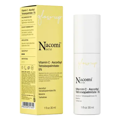 Nacomi Next Lvl. - Sérum Vitamín C - Askorbyl Tetraisopalmitát 5%, Vitamín mládí, 30ml