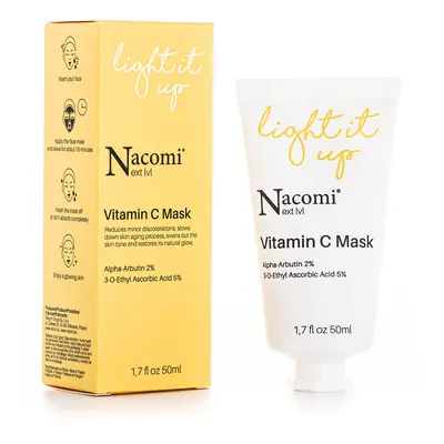 Nacomi Next Lvl. - Rozjasňující pleťová maska ​​s vitamínem C, Anti-Aging, 50 ml