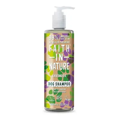 Faith in Nature - Levandulový šampon pro psy - pro silně zašpiněnou srst, 400ml