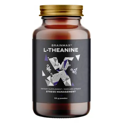 BrainMax L-Theanine, L-theanin v prášku, 90 g