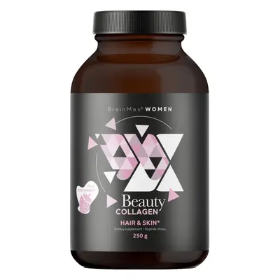 BrainMax Women Beauty Fish Collagen, mořský rybí kolagen Naticol®, 250 g, Lesní jahoda