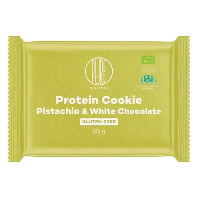 BrainMax Pure Protein Cookie - Pistácie & Bílá čokoláda, BIO, 60 g