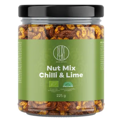 BrainMax Pure Směs ořechů, Chilli & Limetka, BIO, 225 g