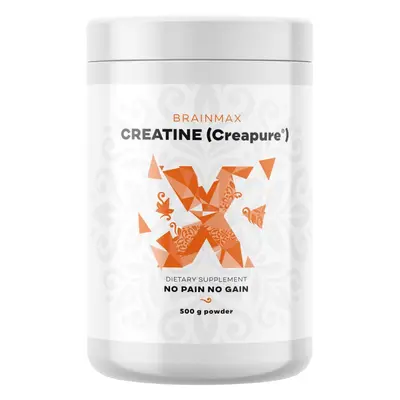 BrainMax Creatine (Creapure®), Kreatin monohydrát, 500 g, Patentovaná forma kreatinu v německé k