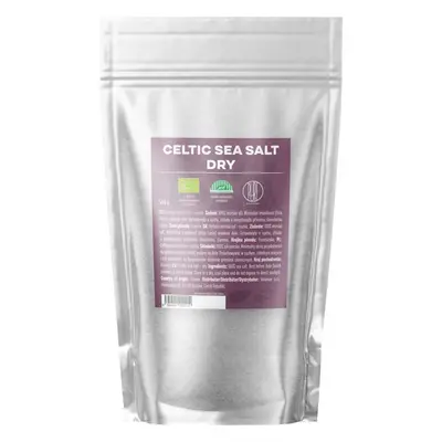 BrainMax Pure Celtic Sea Salt, Dry, Keltská mořská sůl, suchá, 500 g