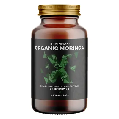 BrainMax Organic Moringa, 500 mg, 100 rostlinných kapslí