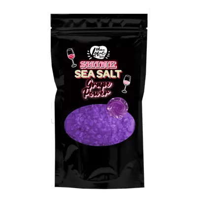 BISOU - Třpytivá mořská sůl do koupele - Grape Power, 250 g