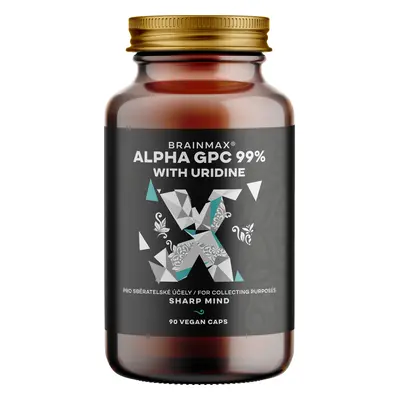 BrainMax Alpha GPC 99% & Uridine, 90 rostlinných kapslí