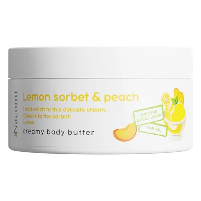 Nacomi - Krémové tělové máslo Broskvový sorbet s citronem, 100ml