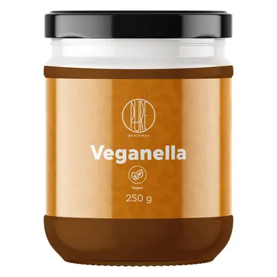 BrainMax Pure Veganella, Lískooříškový krém s mléčnou čokoládou, 250 g