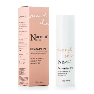 Nacomi Next Lvl. - Sérum Ceramidy 5%, Second skin, suchá pleť, 30 ml