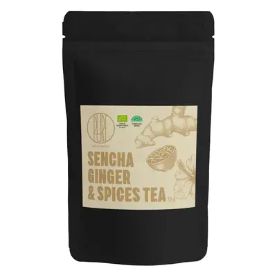 BrainMax Pure Sencha Ginger & Spices, Sencha se zázvorem a kořením, BIO, 50 g