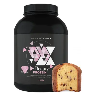 BrainMax Women Beauty Protein, protein pro ženy s kolagenem, keratinem a vitamíny, 1000 g Příchu