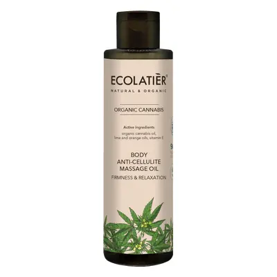 ECOLATIER - Masážní olej proti celulitidě, pevnost a relaxace, CANNABIS, 200 ml, EXPIRACE