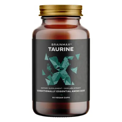 BrainMax Taurine, taurin, 825 mg, 90 rostlinných kapslí