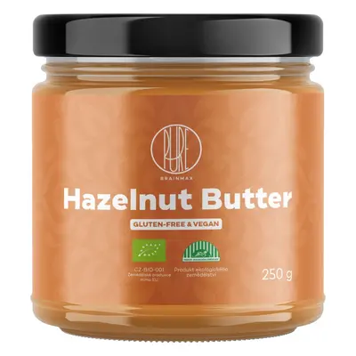 BrainMax Pure Hazelnut Butter, 100% Lískooříškový krém, BIO, 250 g