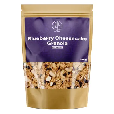 BrainMax Pure Blueberry Cheesecake Granola, Borůvky a Bílá čokoláda, 400 g