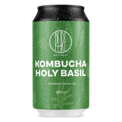 BrainMax Pure Kombucha Holy Basil, Kombucha, bazalka, 330 ml