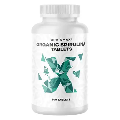 BrainMax Spirulina BIO, tablety, 2 varianty Velikost balení: 500 tablet