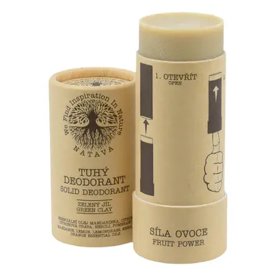 NATAVA - Tuhý deodorant Síla ovoce, 60 g