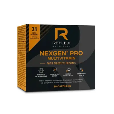 Reflex Nurtition Reflex - Nexgen® PRO + Digestive Enzymes, 30 kapslí