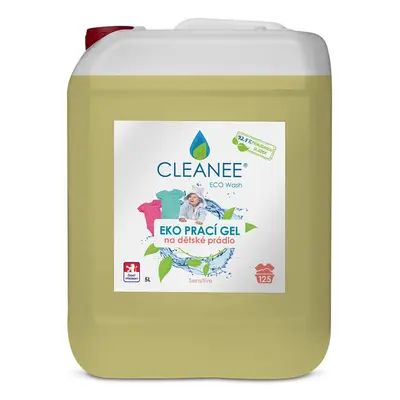 CLEANEE EKO Prací gel na dětské prádlo, ZEROWASTE, 5L