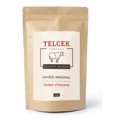 TELCEK - SUŠENÉ HOVĚZÍ CHIPSY ORIGINAL, 50g