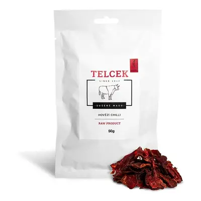 TELCEK - SUŠENÉ HOVĚZÍ CHIPSY s CHILLI, 50g