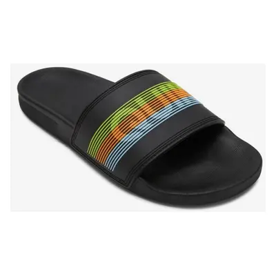 Quiksilver obuv Rivi Wordmark Slide black orange blue