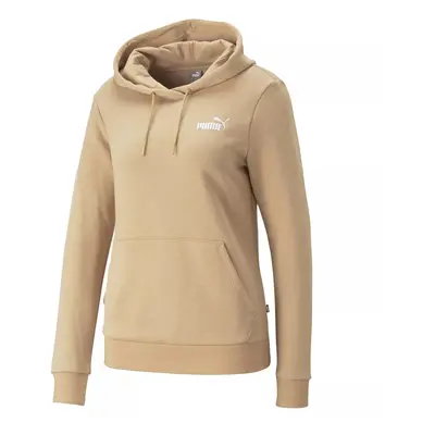 Puma mikina Ess Embroidery Hoodie Tr beige