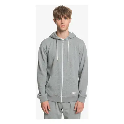 Quiksilver mikina Essentials Zip Terry light grey