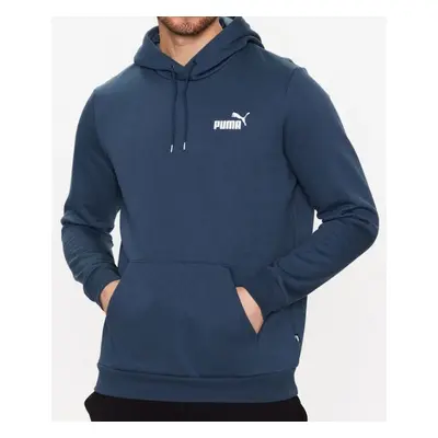 Puma mikina Ess Small Logo Hoodie blue