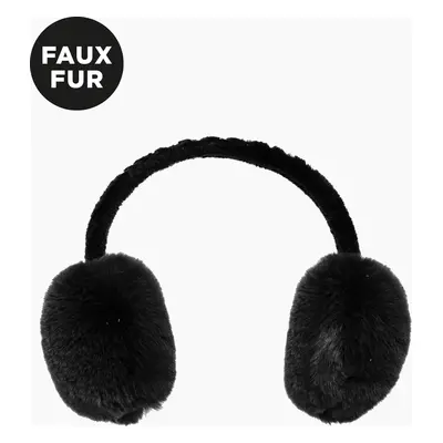 Goldbergh čelenka Fluffy Ear Warmers black