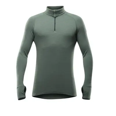 Devold tričko Expedition Merino 235 Z.Neck Man forest