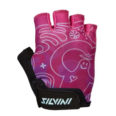 Silvini rukavice Punta black fuchsia