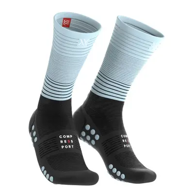 Compressport ponožky Mid Compression Socks black/ice blue