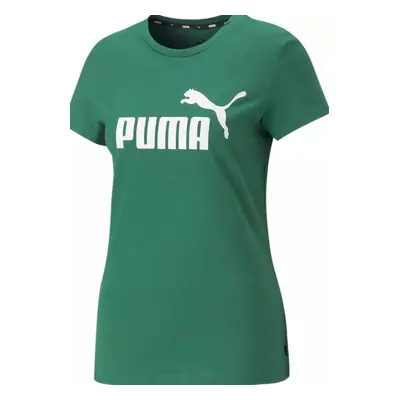 Puma tričko Ess Logo Tee W green