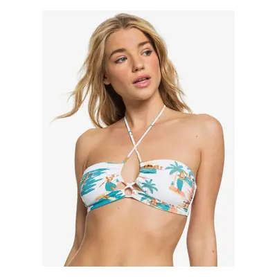 Roxy - plavky PT BEACH CLASSICS BANDEAU white honolulu